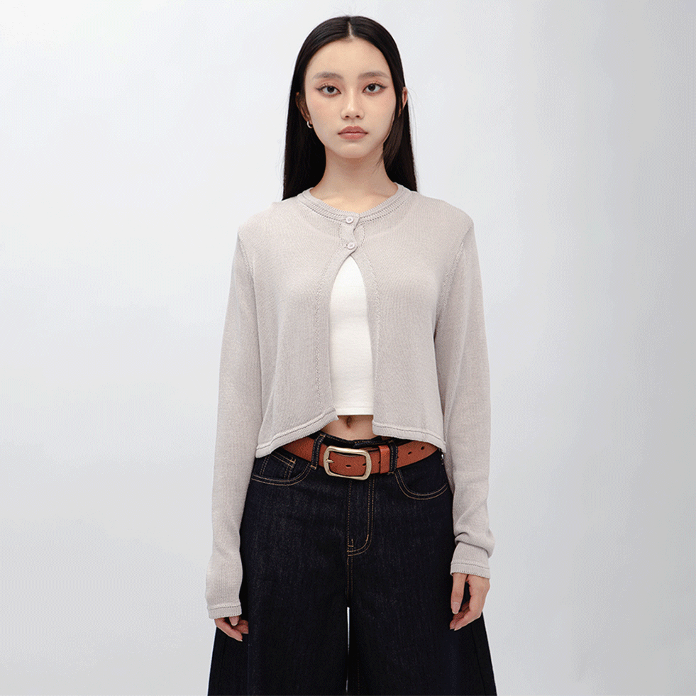 垂墜圍巾針織衫