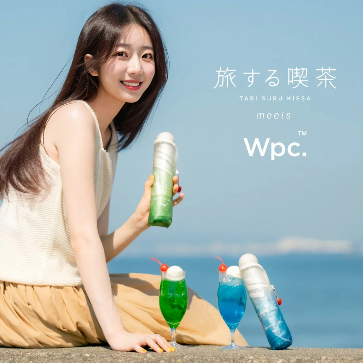 順豐免運 |Wpc. - 夏日忌廉梳打透明摺疊傘/縮骨遮/短遮(PT-TA001/PT-TA002)