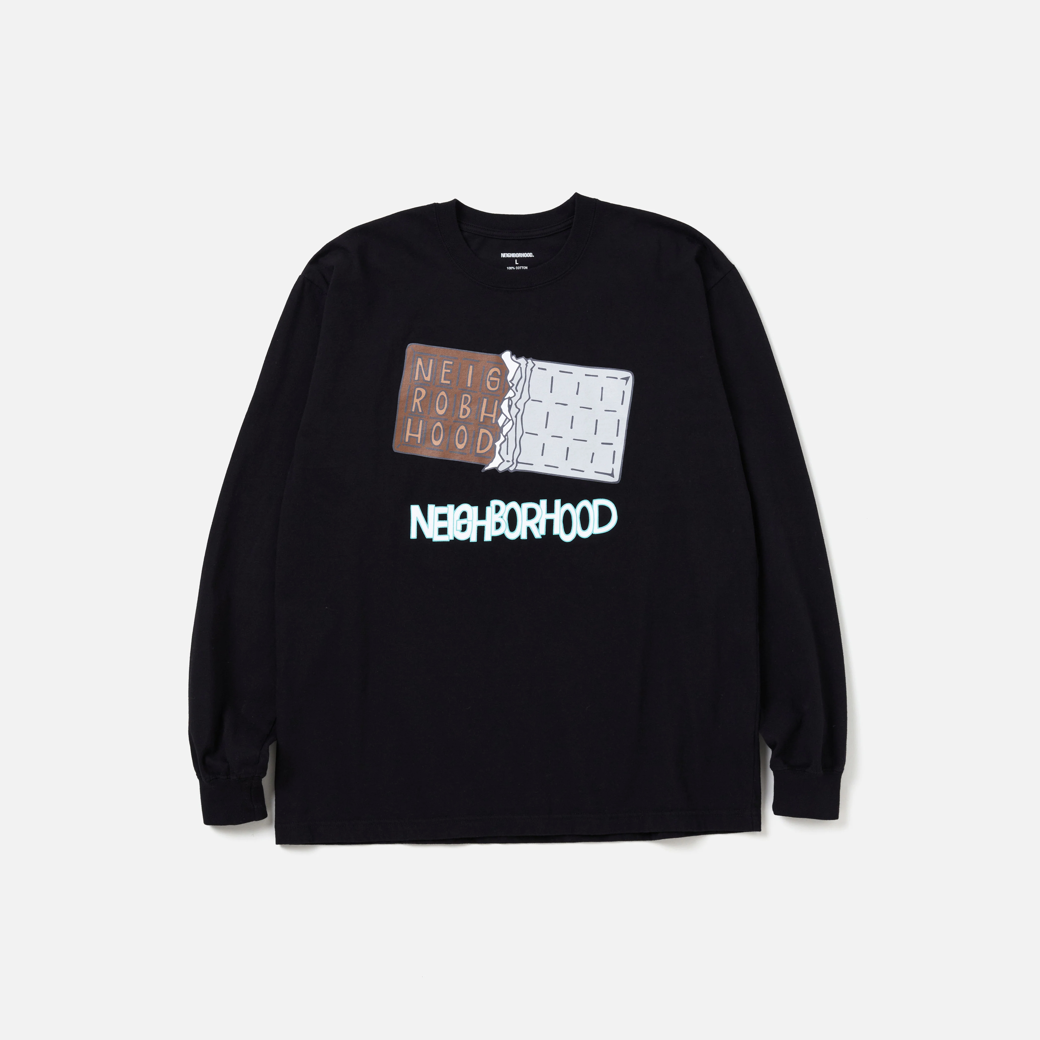 -(B3e04)-NEIGHBORHOOD NH.TEE LS-18 NBHD FW24 巧克力 插圖 薄長T-242PCNH-LT18