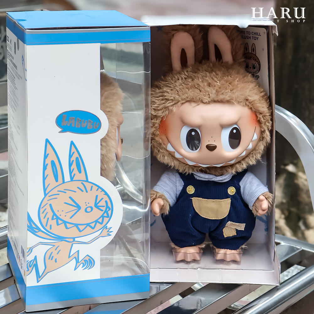 POPMART 泡泡馬特LABUBU TIME TO CHILL 放風拉布布絨毛搪膠臉公仔玩具