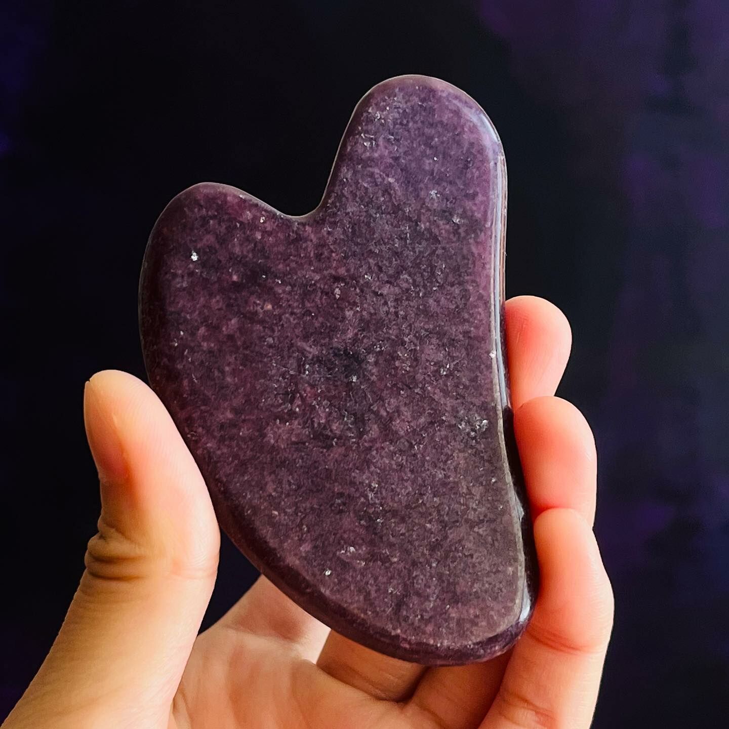 [原石] 紫祖母晶 水晶刮痧