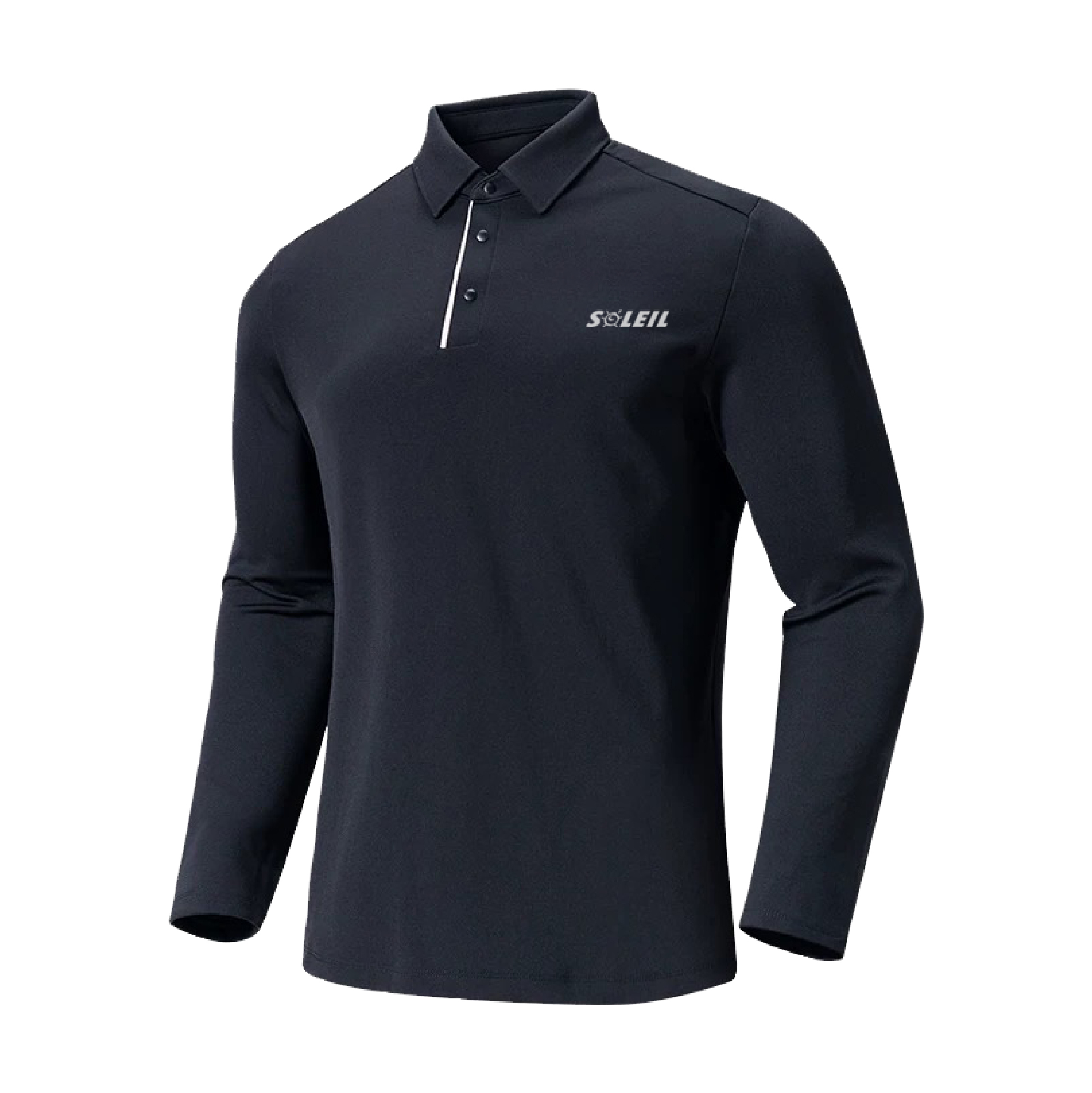 SOLEIL休閒長袖POLO衫（三色）經典戶外透氣布料/排汗/保暖 12SL8907