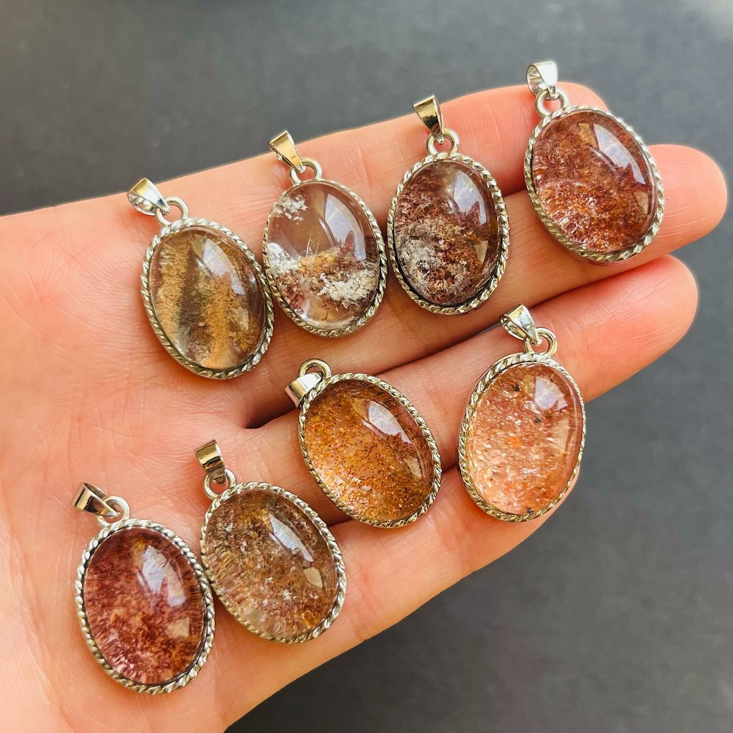 [原石] 幽靈水晶 項鍊吊墜