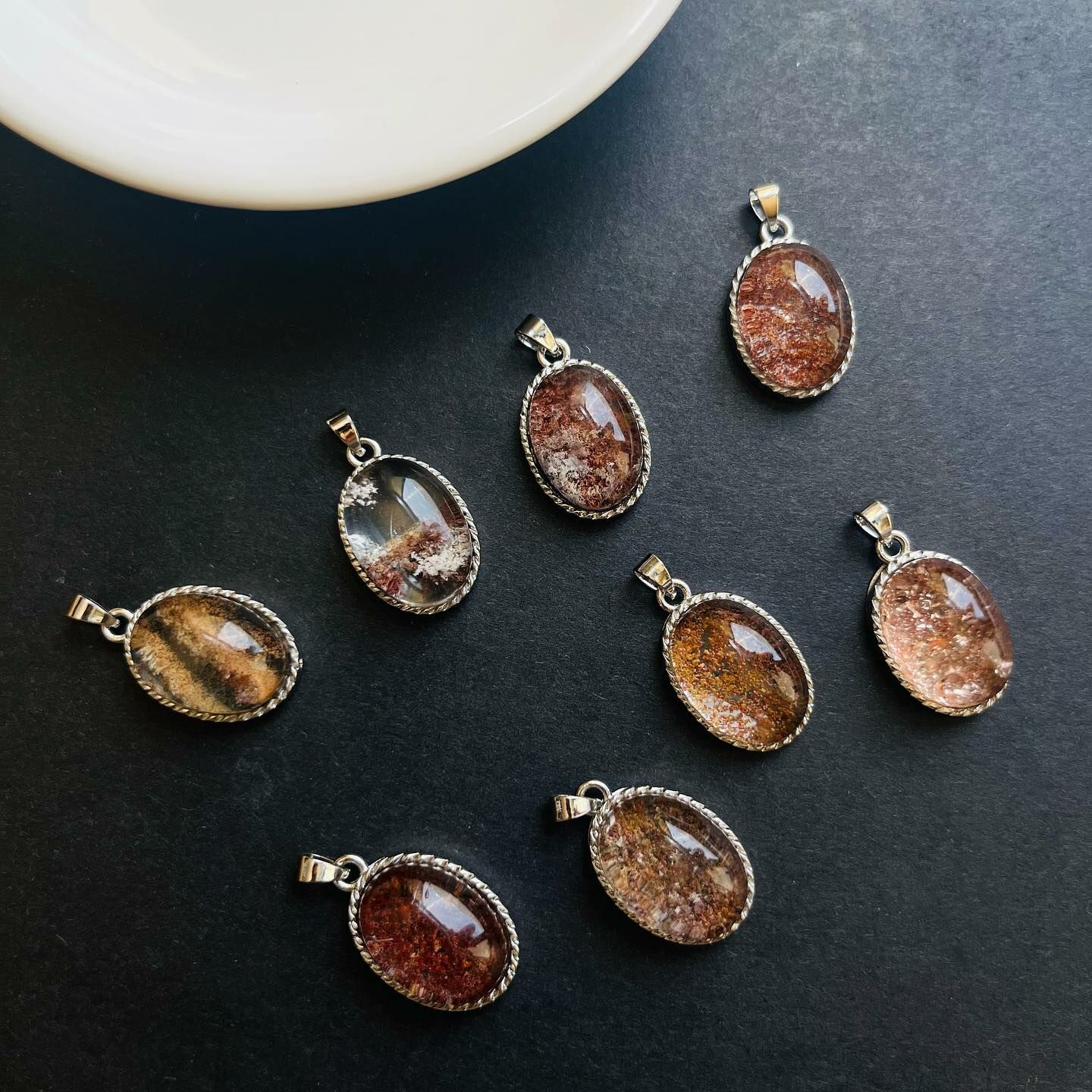 [原石] 幽靈水晶 項鍊吊墜