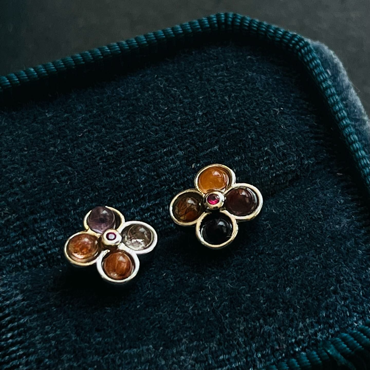 [原石] 超七水晶 幸運草耳環 925銀耳環