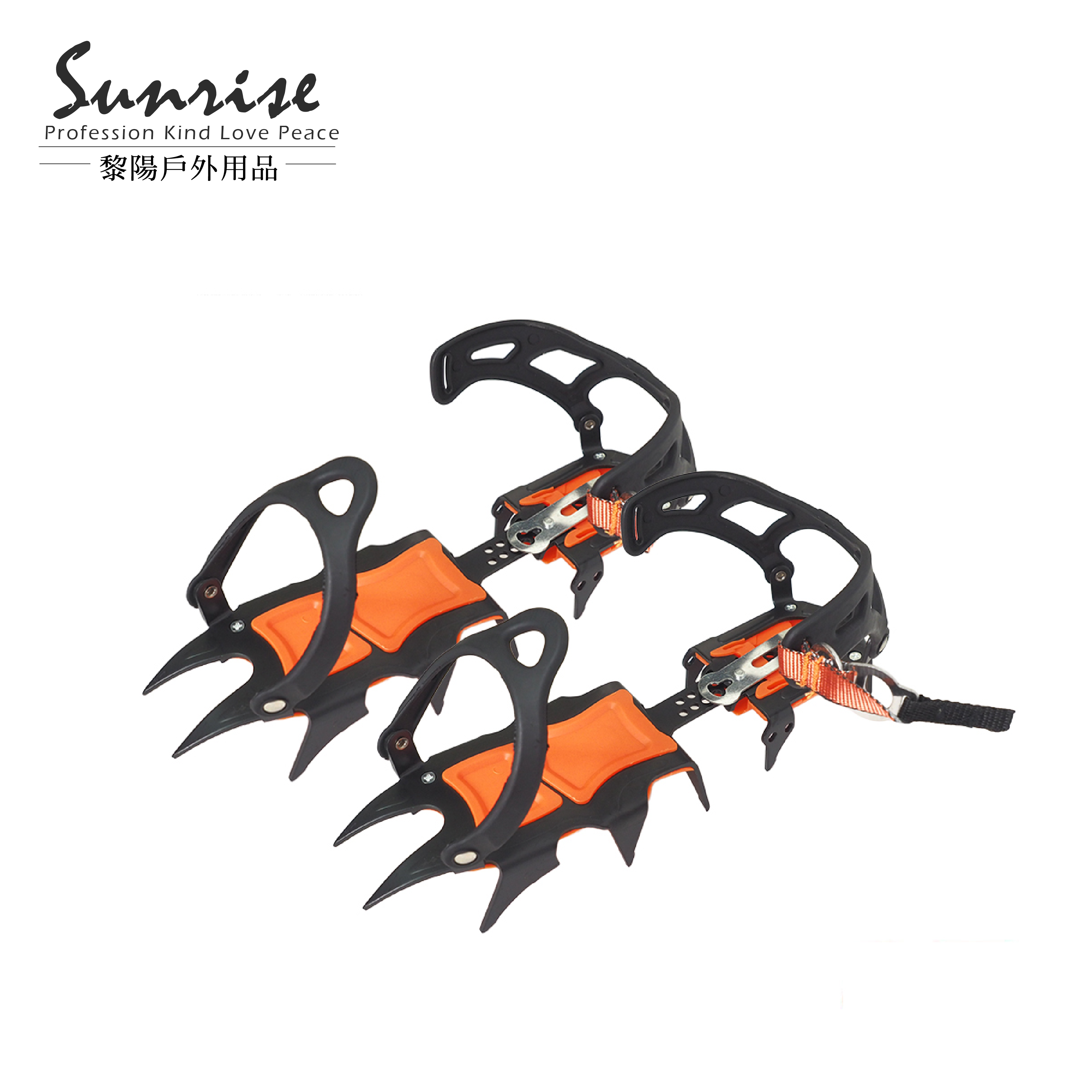 12齒冰爪 (橘) 旅遊/登山/攀冰/賞雪/雪地 48CHK0012