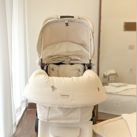 ba&ttang  小熊兩用推車圍墊包