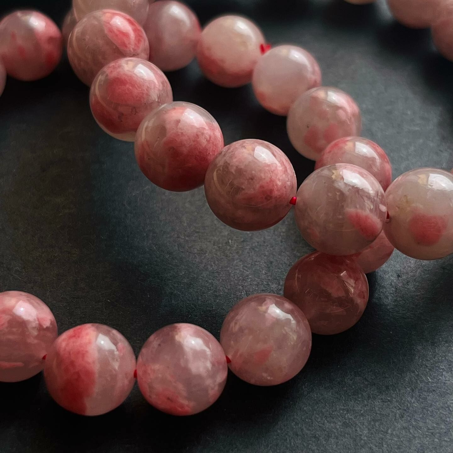 [原石] 櫻花雨薔薇輝石 水晶手串