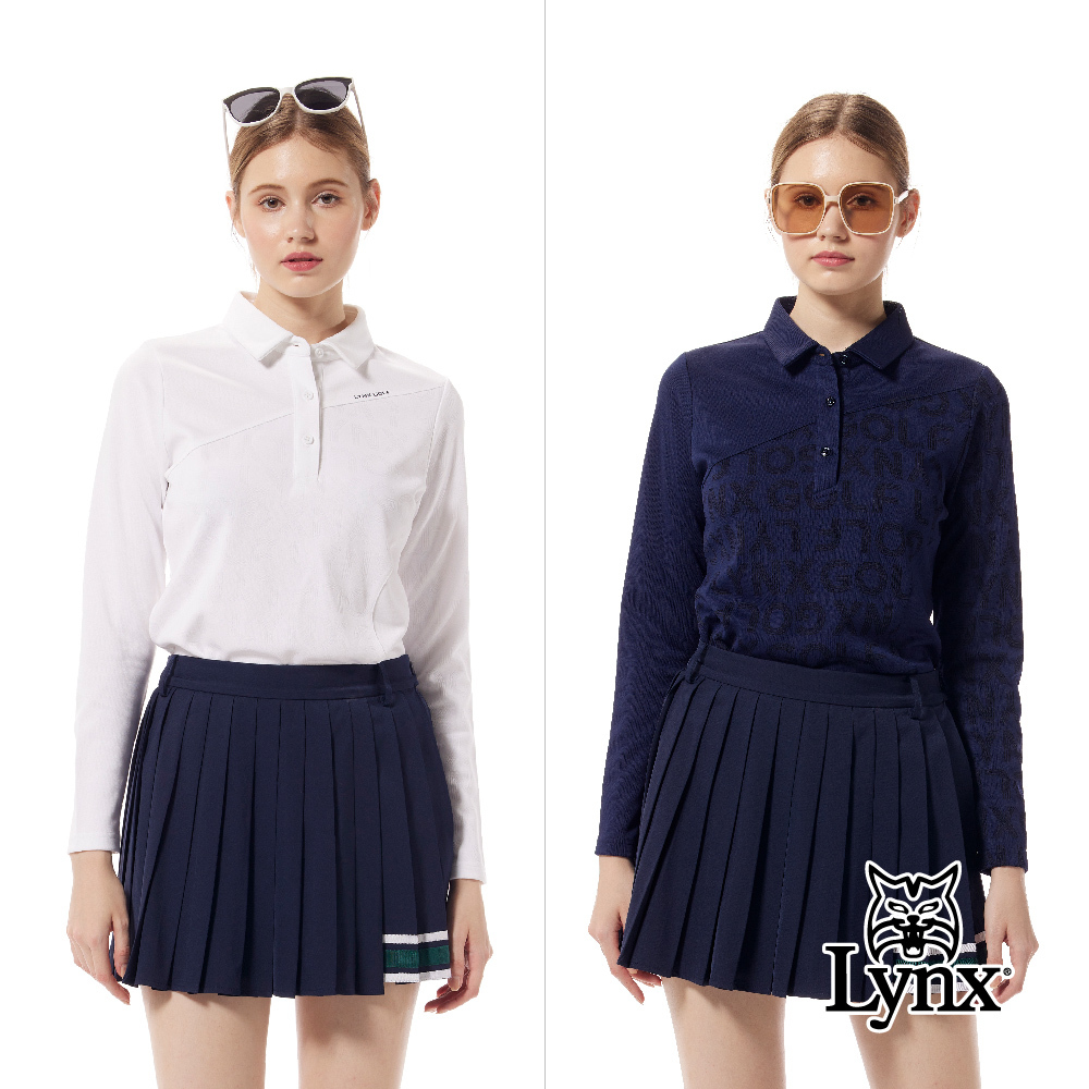 首爾高桿風格！合身版吸排緹花配布剪接不對稱POLO衫/高爾夫球衫