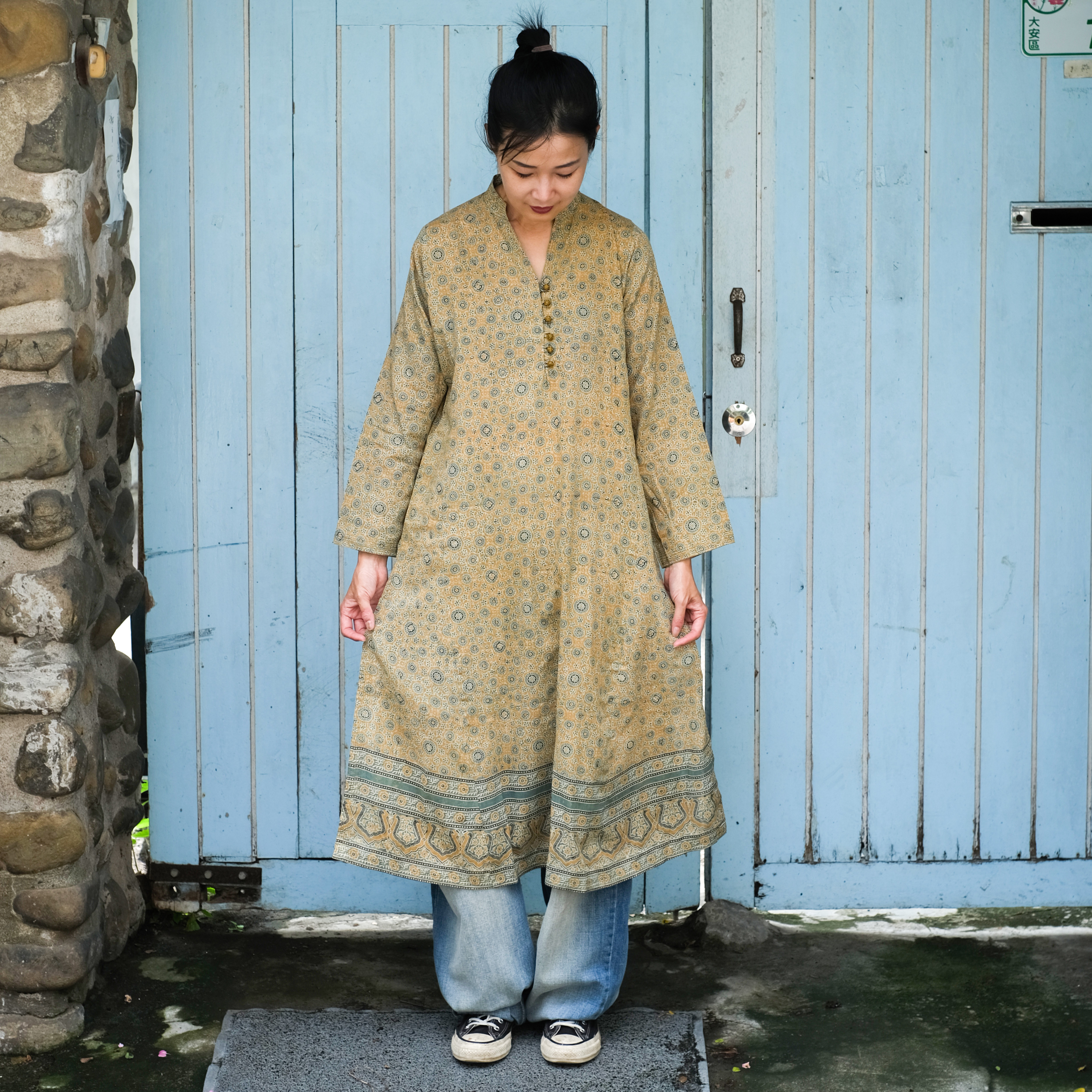 蓋染｜Ajrak Kurta 罩衫 10｜巴基斯坦