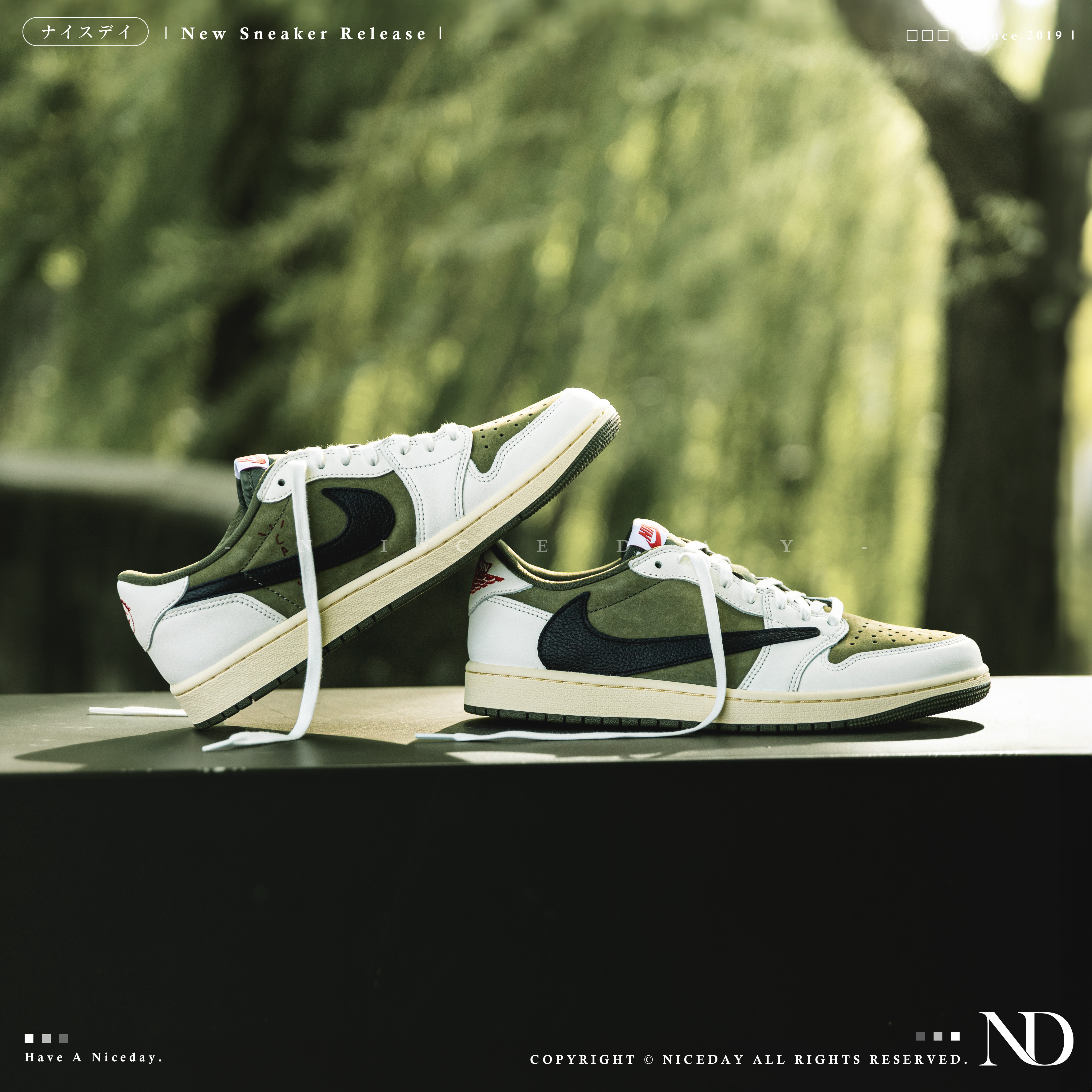 NICEDAY 部分現貨/代購 Travis Scott x Air Jordan 1 聯名 倒鉤 倒勾 橄欖綠 黑勾 DM7866-200
