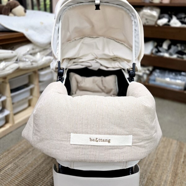 ba&ttang 簡約條紋兩用推車圍墊包
