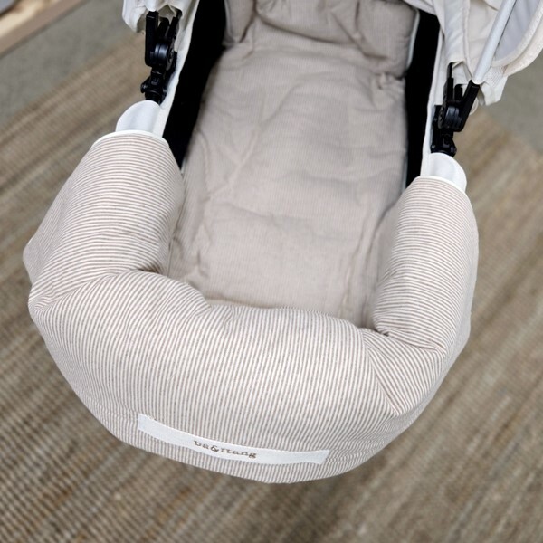 ba&ttang 簡約條紋兩用推車圍墊包