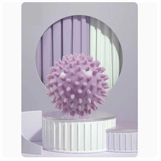 Hot Fascia Ball Muscle Relaxation Massage Ball [Hedgehog Ball Purple [Bump Massage 7.5cm]