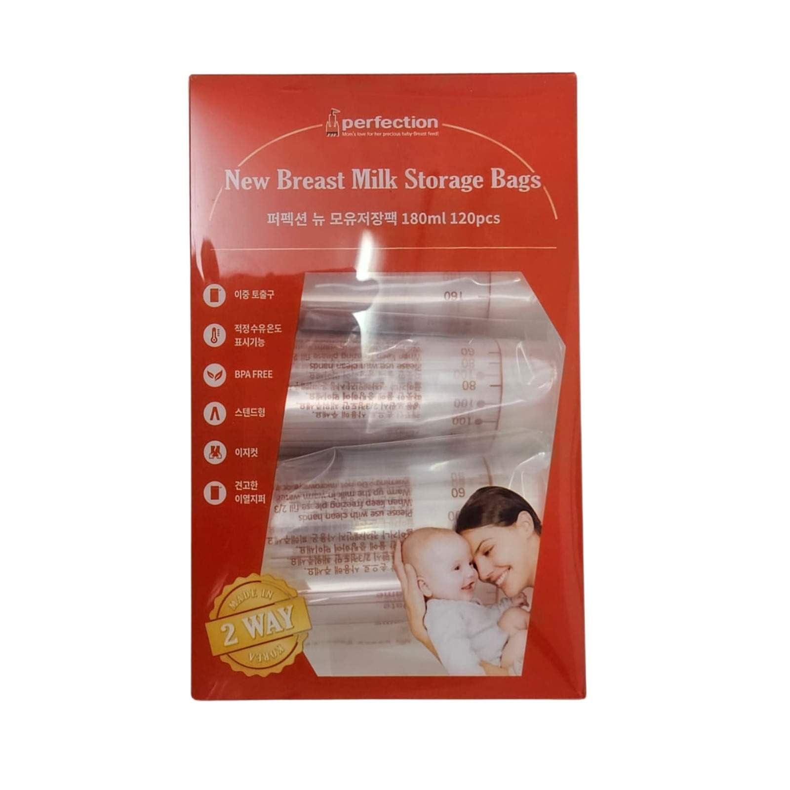 Jaco Perfection 感溫母乳儲存袋180毫升120裝(新版)