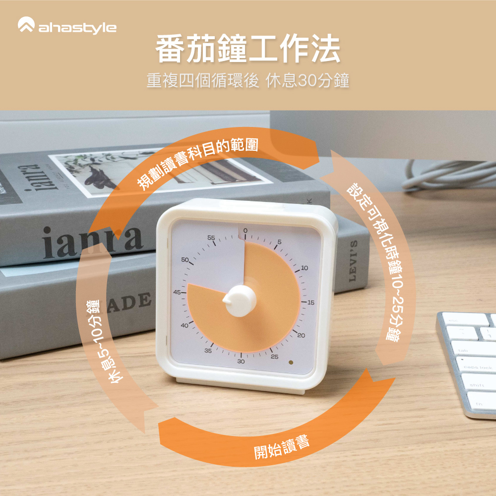 Visual countdown focus clock visual timer - Other - Other Materials White