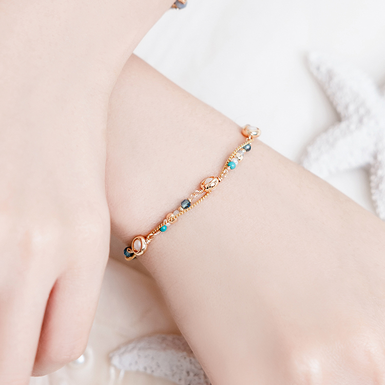 《十周年慶限定款》浪漫的海洋 – 珍珠托帕石 – 手鍊