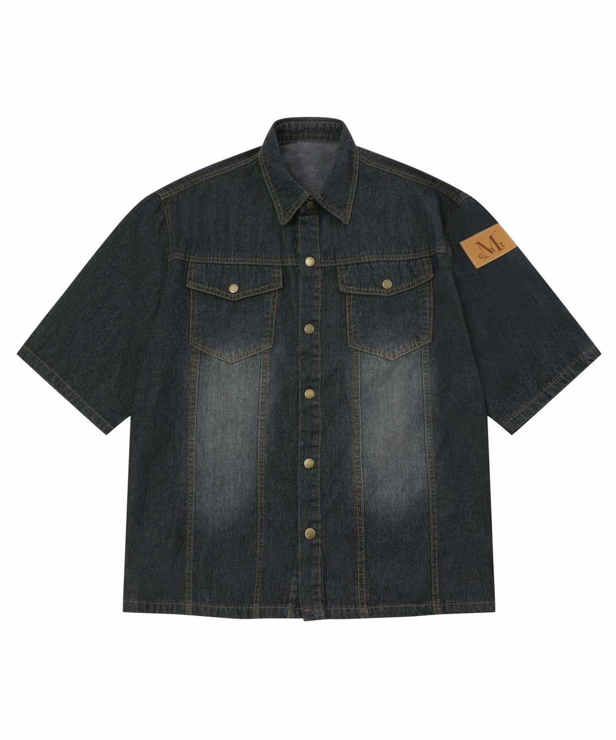 MUCENT COUNTRY DENIM HALF SHIRT