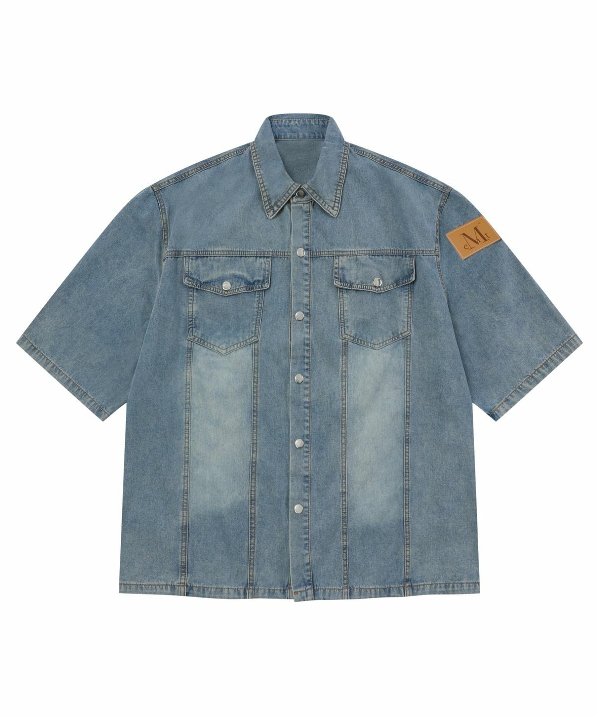 MUCENT COUNTRY DENIM HALF SHIRT