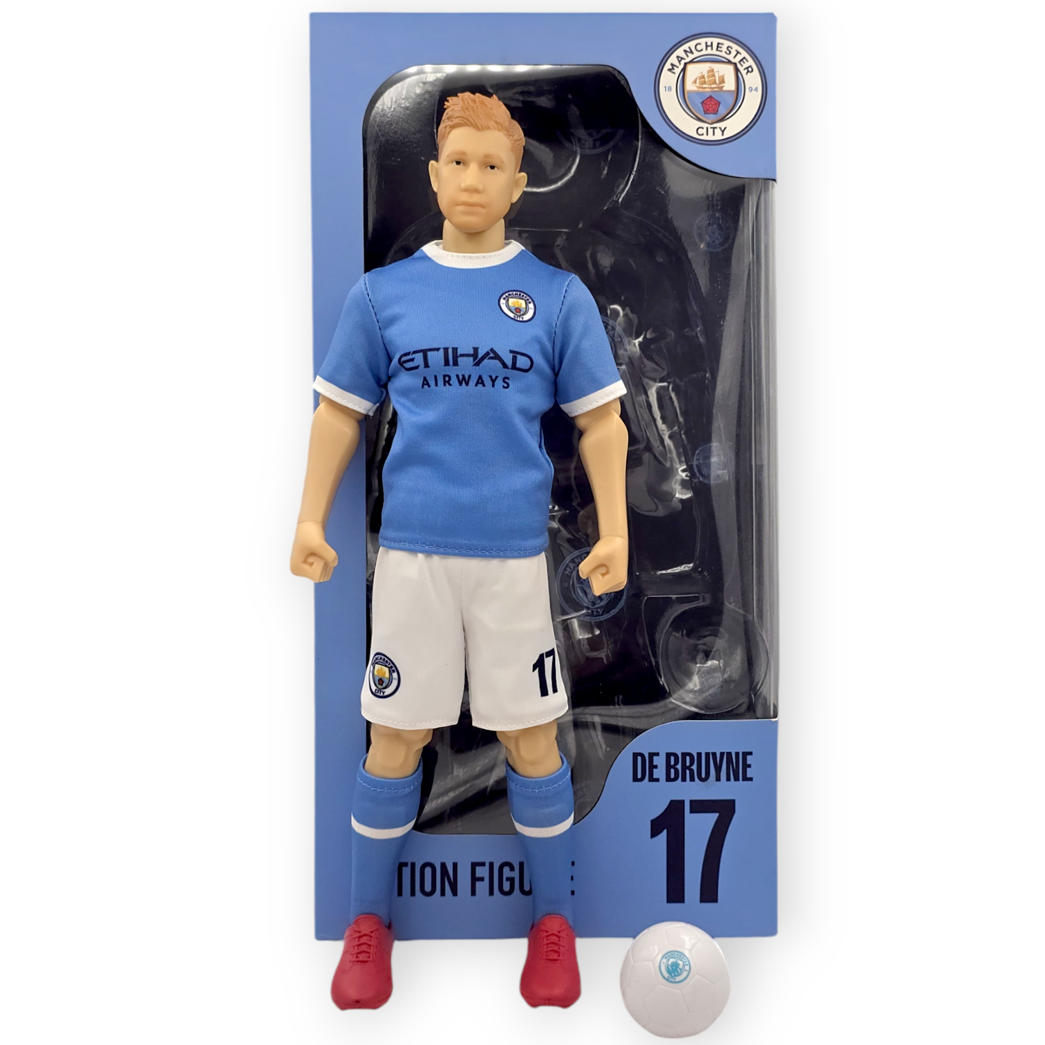 曼城1比6奇雲迪布尼KEVIN DE BRUYNE可動公仔