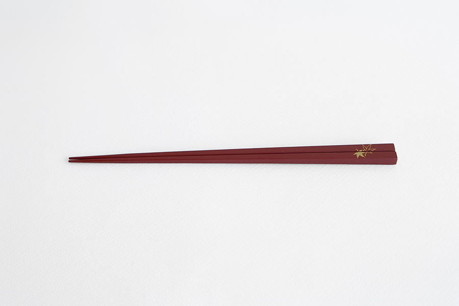 公長齋小菅-楓葉筷 / 紅色