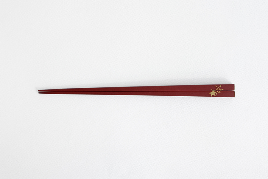 公長齋小菅-楓葉筷 / 紅色