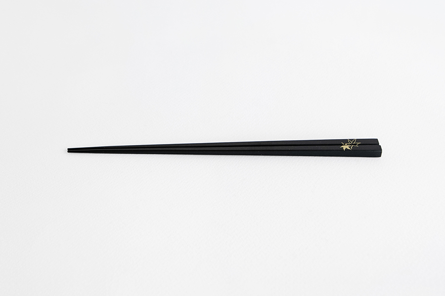 公長齋小菅-楓葉筷 黑色