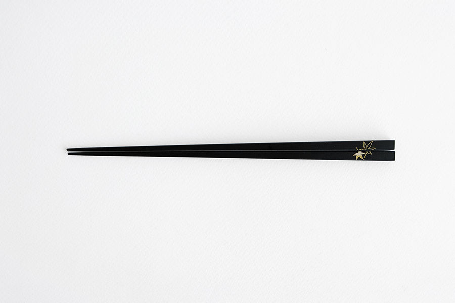 公長齋小菅-楓葉筷 黑色