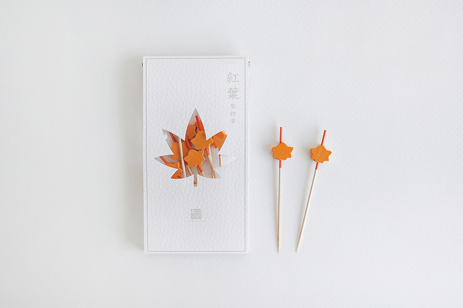 公長齋小菅 - 10cm水果叉／楓葉