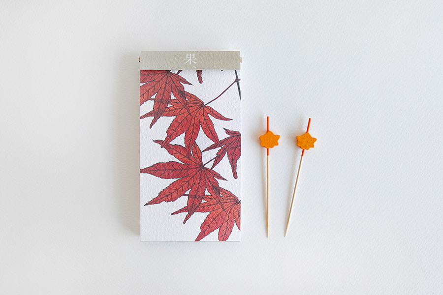 公長齋小菅 - 10cm水果叉／楓葉