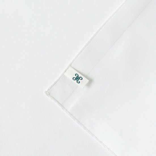 緞面邊框手巾＿白