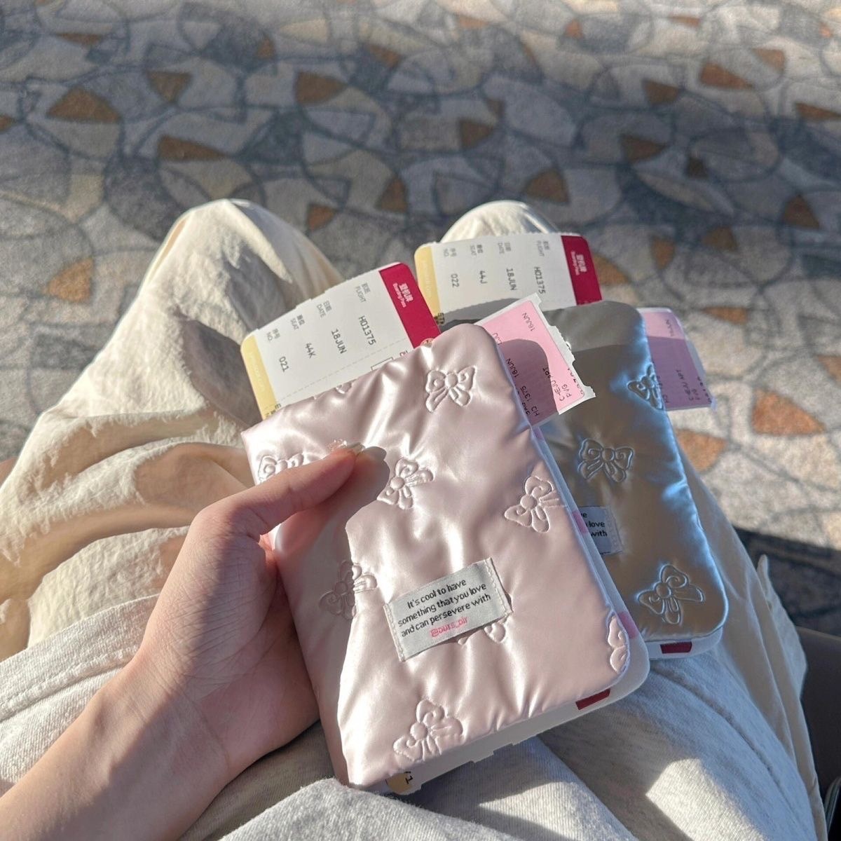 【現貨】公主 蝴蝶結 波點 護照夾