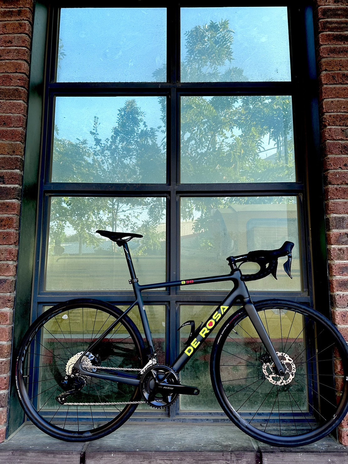 De Rosa 838 電變碟煞成車/黑灰黃字