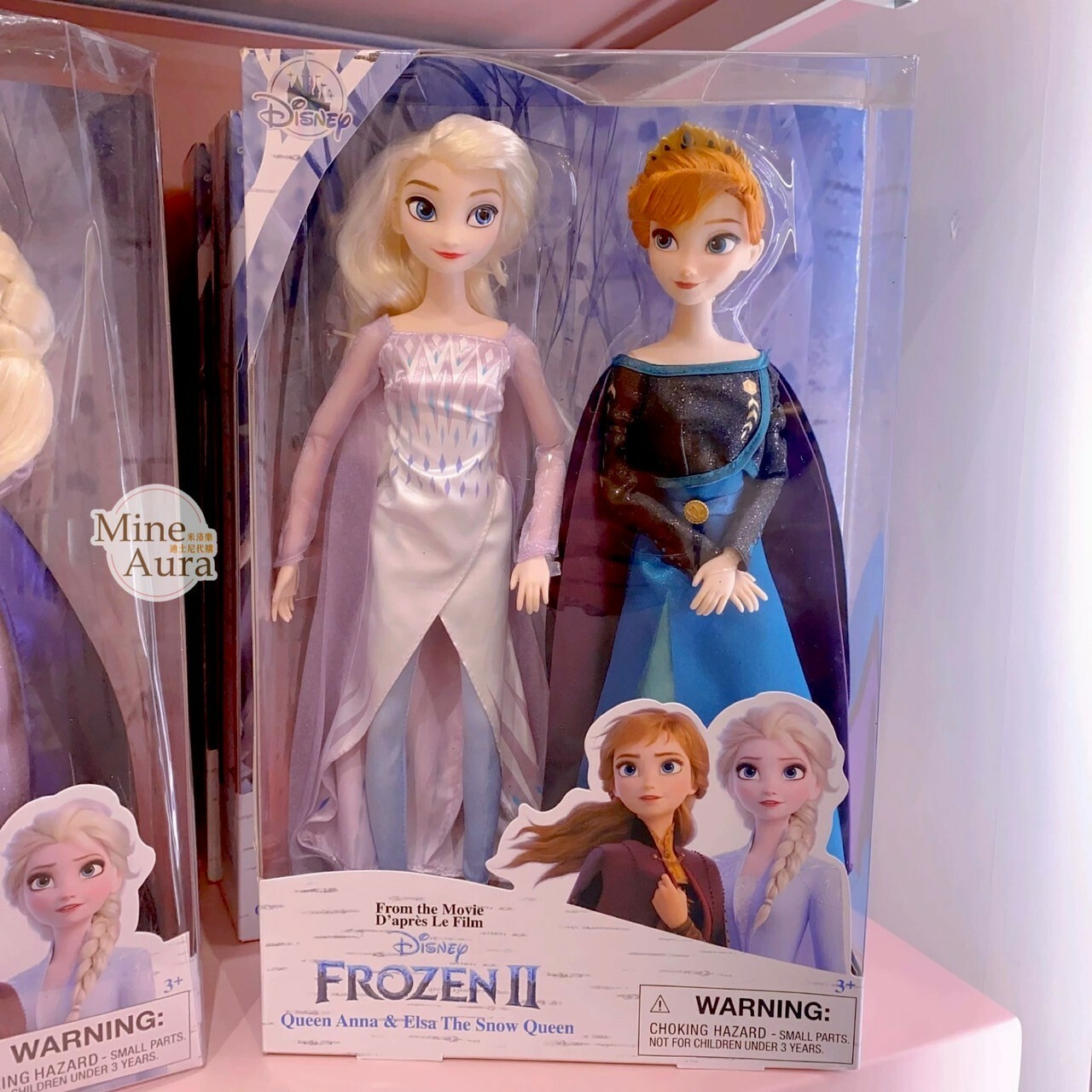 安娜Anna 艾莎 Elsa 芭比娃娃  禮服服裝 雙公仔 組合 冰雪奇緣 Frozen -上海迪士尼樂園