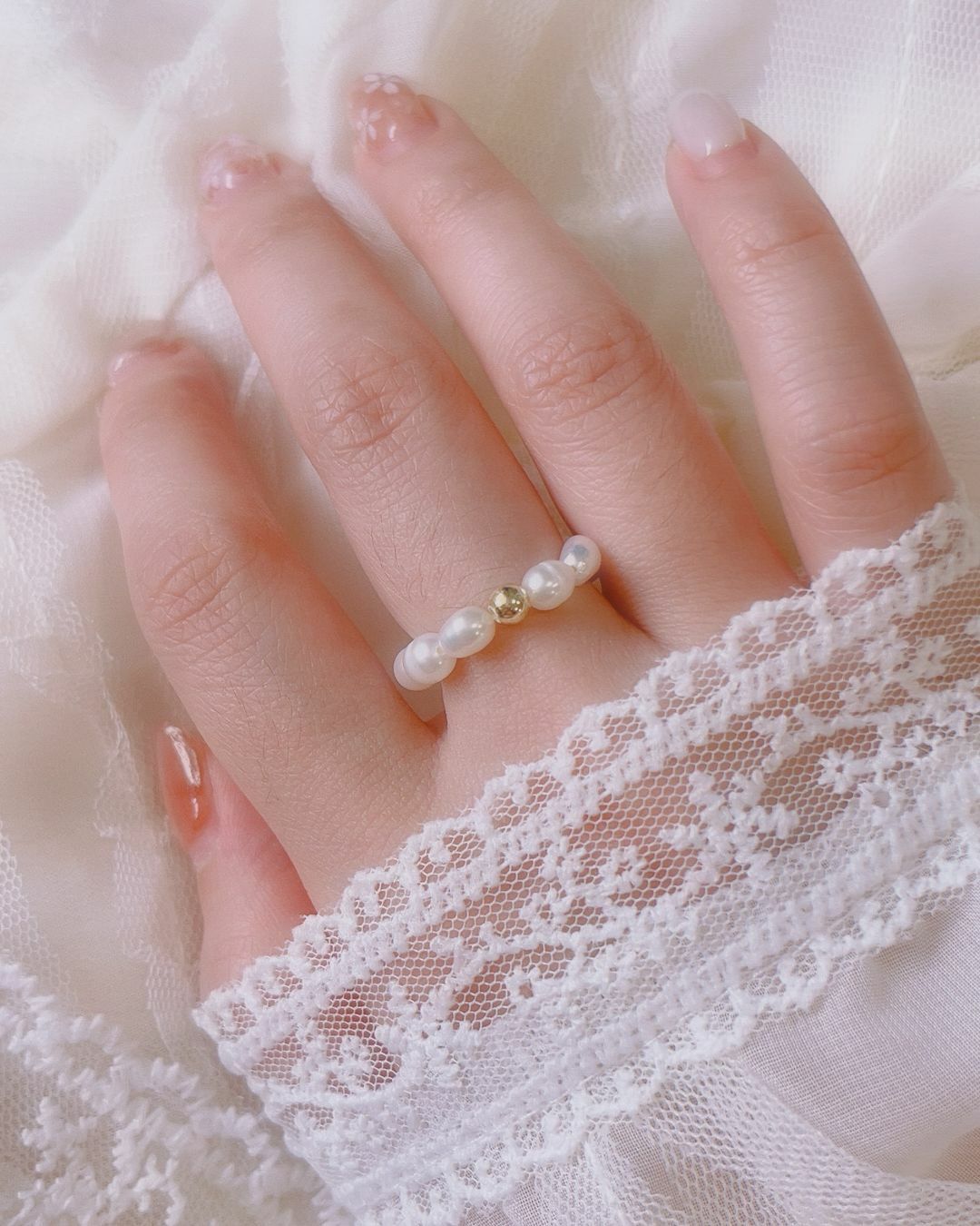 [浪漫巴洛克珍珠💗] R17 Baroque Pearl Elastic Ring