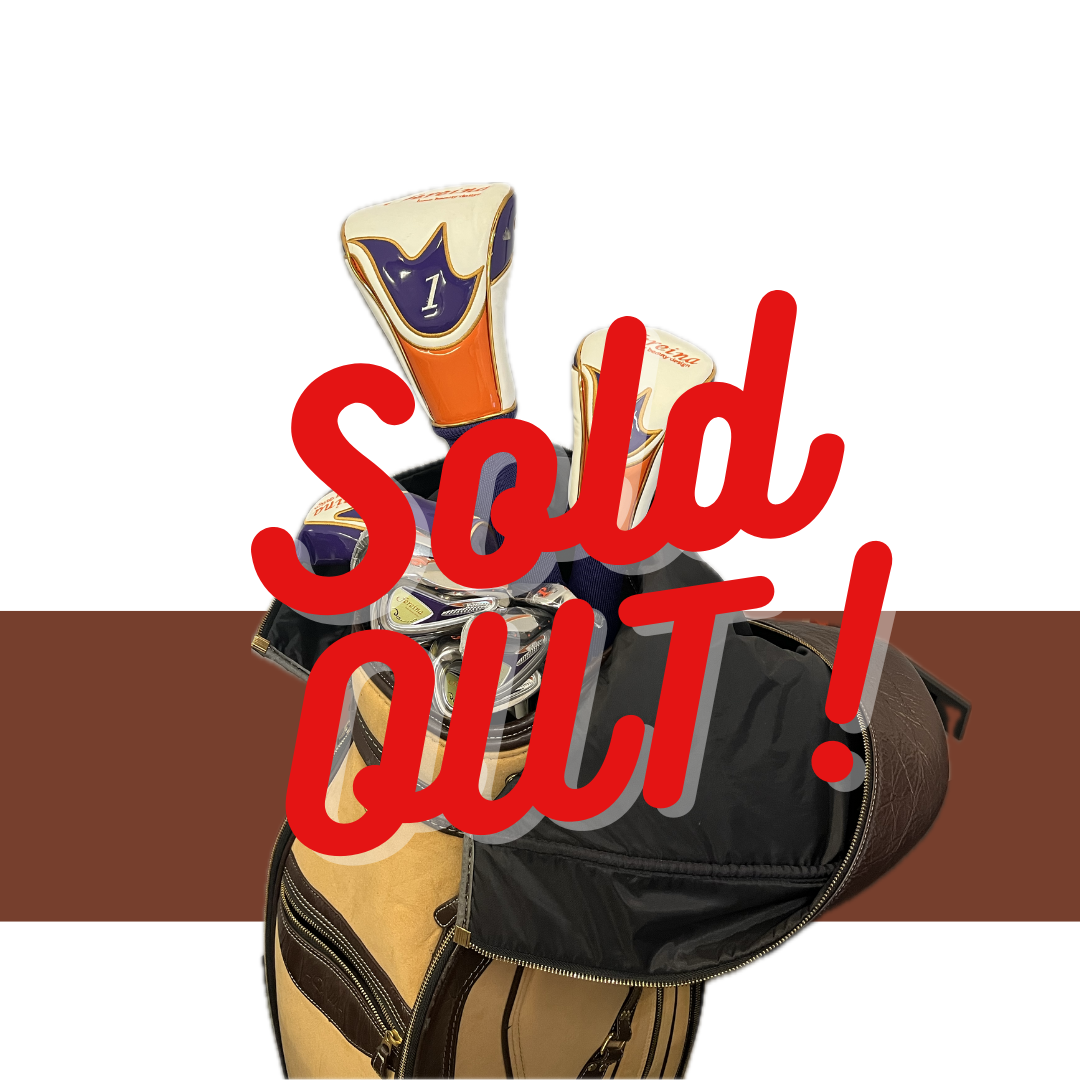 【二手球桿】Kasco Fereina 1號 開球木桿, 4號 小雞腿, 6-9,P,S鐵桿組 共9支 球套組(含球袋)