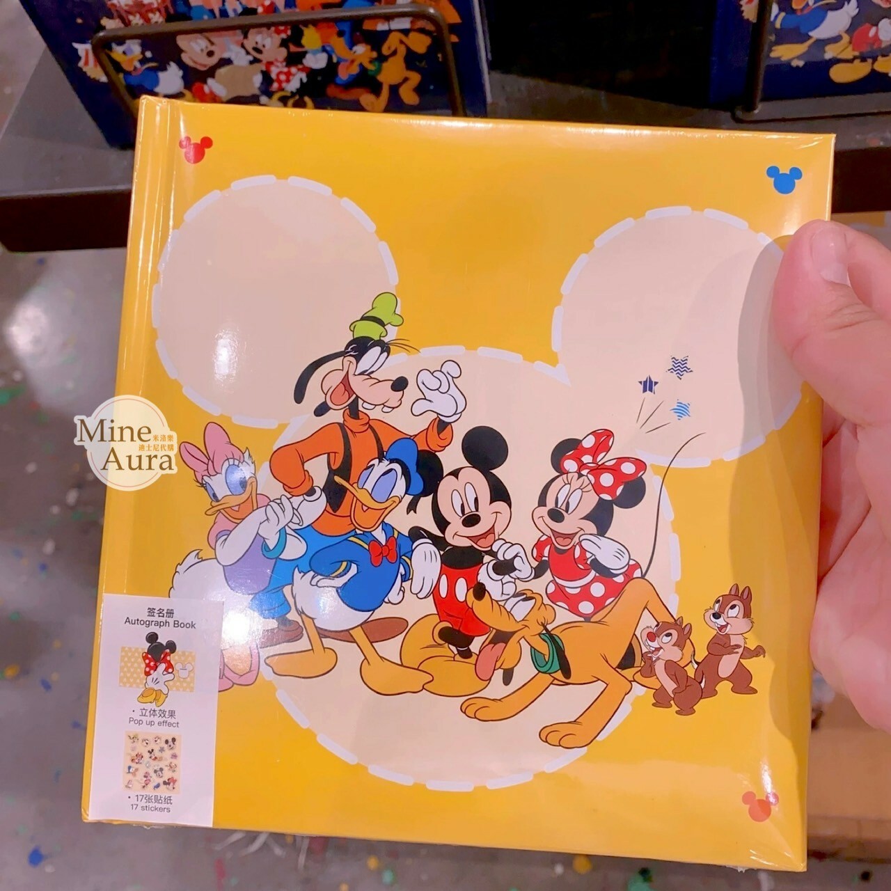 米奇 Mickey 好友集合 圖案 簽名本 -上海迪士尼樂園