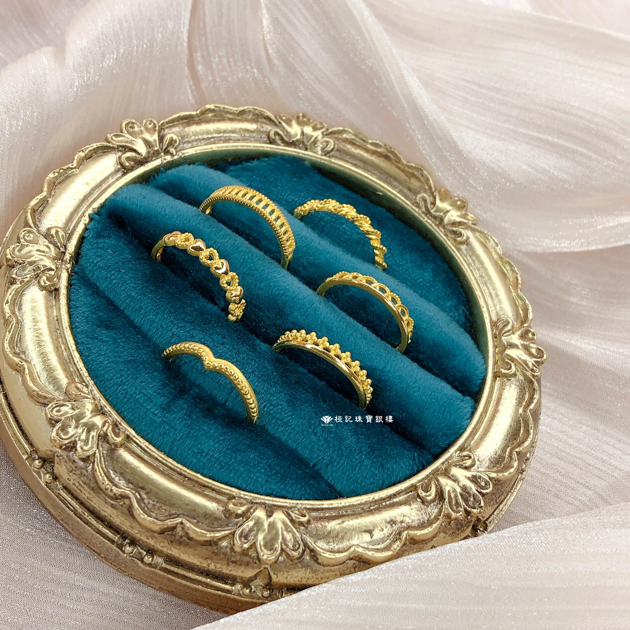 彎彎溫柔/纏繞/優雅自信/心尖上的愛/美麗出圈/花園派對 黃金戒指