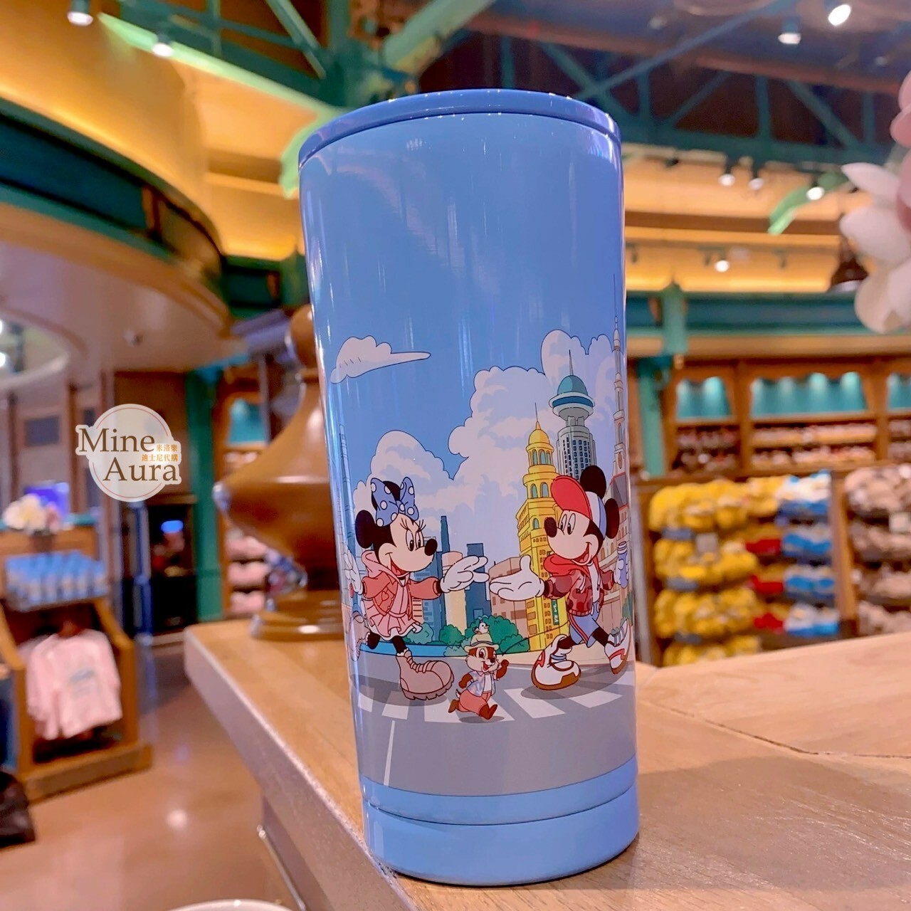 2024 米奇樂享上海系列 米奇 Mickey 好友 集合 圖案 不鏽鋼 水杯 隨行杯 -上海迪士尼樂園