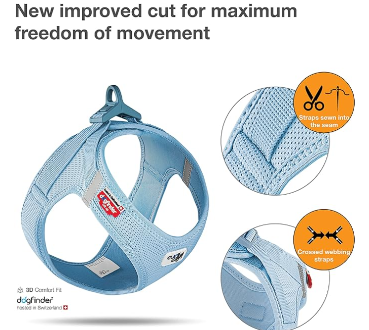 Curli 3D緊貼 超輕量透氣胸帶 天藍色 (XS / S / M / L / XL)