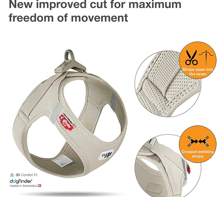 Curli 3D緊貼 超輕量透氣胸帶 米色 (XS / S / M / L / XL)