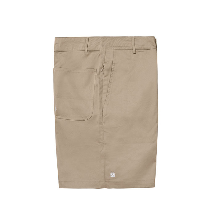 WIDE CHINO SHORTS - BEIGE