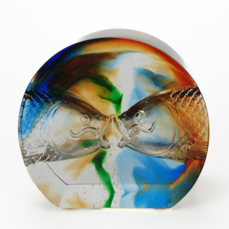 鹿港窯禮品館│精緻內雕琉璃藝術:象徵愛與利的完美結合