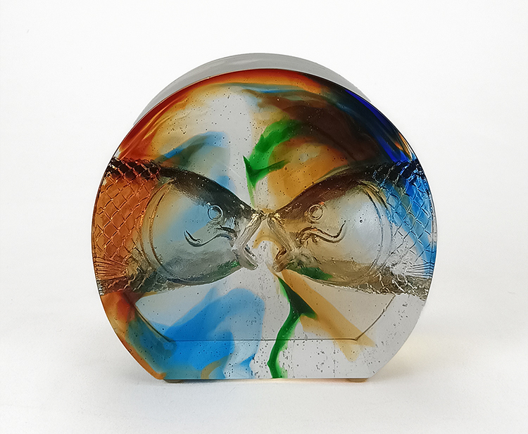 鹿港窯禮品館│精緻內雕琉璃藝術:象徵愛與利的完美結合