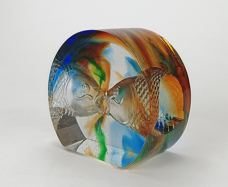 鹿港窯禮品館│精緻內雕琉璃藝術:象徵愛與利的完美結合