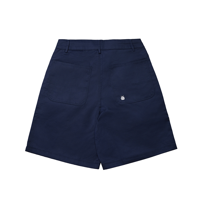 WIDE CHINO SHORTS - NAVY