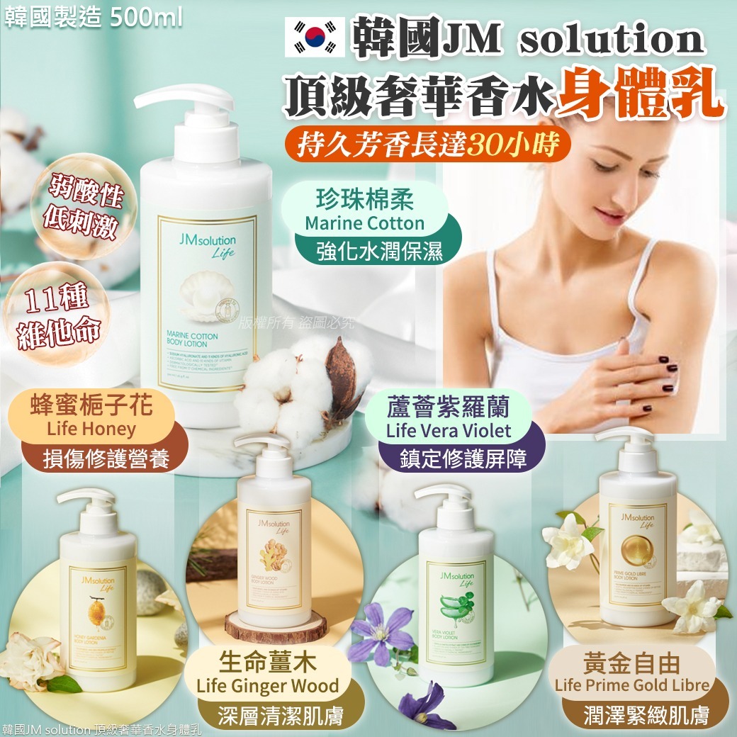 韓國JM Solution香水沐身體乳500ml