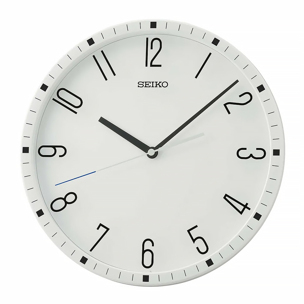 (預購)【SEIKO 精工】QXA818W 簡約 可愛 溫和 日系 圓形 辦公 居家 休閒  滑動式靜音秒針 白色 掛鐘 時鐘