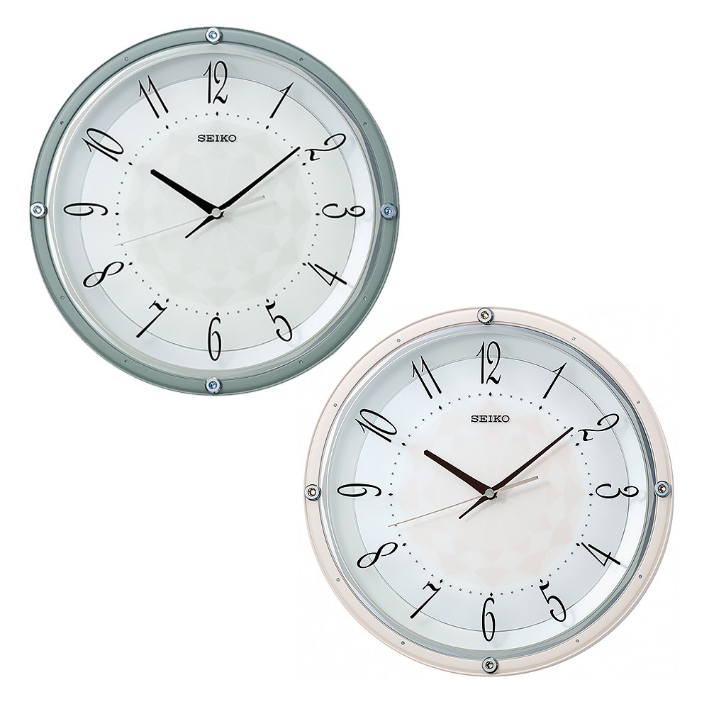 (預購)【SEIKO 精工】QXA830L QXA830P 萬花筒 設計 優雅 質感 居家休閒 辦公 滑動式靜音秒針 掛鐘 時鐘