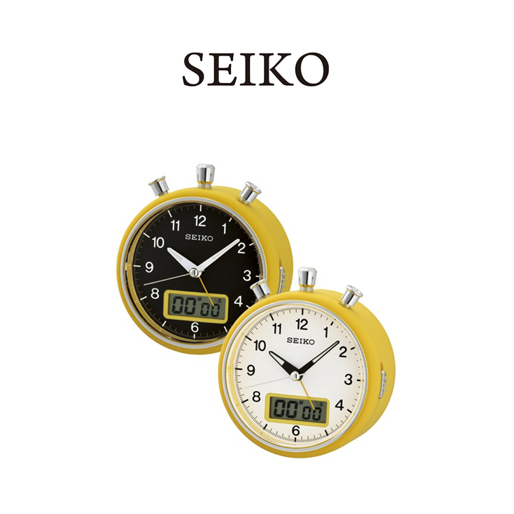 【SEIKO 精工】QHE114 潮流 明亮 計時器 倒計時 貪睡 居家 休閒 辦公 座鐘 鬧鐘 時鐘